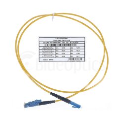 BlueOptics Simplex Cable de parcheo de fibra óptica LC-UPC/E2000-UPC Single-mode 2 Metros