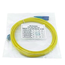 BlueOptics Duplex Cable de parcheo de fibra óptica LC-UPC/E2000-UPC Single-mode 0.5 Metro