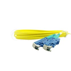 BlueOptics Duplex Cable de parcheo de fibra óptica LC-UPC/E2000-UPC Single-mode 30 Metros