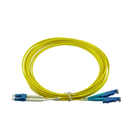 BlueOptics Duplex Fiber Patch Cord LC-UPC/E2000-UPC Single-mode 50 Meter