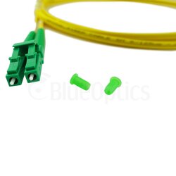 BlueOptics Duplex Cable de parcheo de fibra óptica LC-APC/E2000-APC Single-mode 7.5 Metros