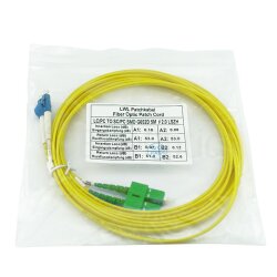 BlueOptics Duplex Cable de parcheo de fibra óptica LC/UPC-SC/APC Single-mode 1 Metro