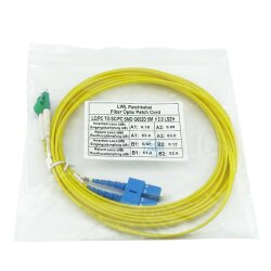 BlueOptics Duplex Cable de parcheo de fibra óptica LC/APC-SC/UPC Single-mode 10 Metros