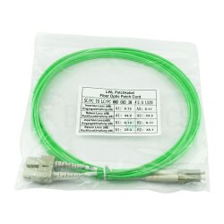 BlueOptics Duplex Cable de parcheo de fibra óptica LC-SC Monomode OM5 7.5 Metros