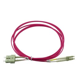 BlueOptics Duplex Cable de parcheo de fibra óptica LC-SC Monomode OM4 10 Metros