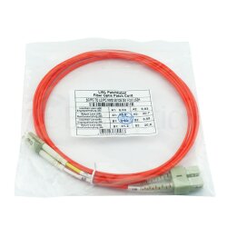 BlueOptics Duplex Cable de parcheo de fibra óptica LC-SC Monomode OM2 2 Metros