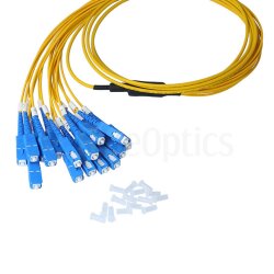 BlueOptics Fibra MPO/8xSC Duplex Cable de parcheo G.657.A1 Single-mode