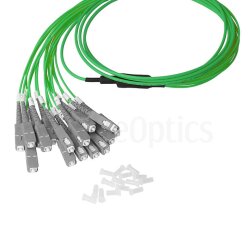 BlueOptics Fiber MPO/8xSC Duplex Breakout Cable OM5