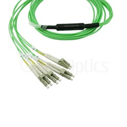 BlueOptics LWL MPO/4xLC Breakout Kabel OM5 3 Meter