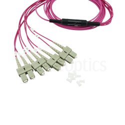 BlueOptics LWL MPO/4xSC Breakout Kabel OM4