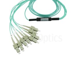 BlueOptics Fibra MPO/4xSC Cable de parcheo OM3