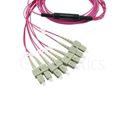 BlueOptics LWL MPO/4xSC Breakout Kabel OM4 7.5 Meter