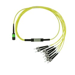 BlueOptics Fibra MPO/4xST Cable de parcheo G.657.A1 Single-mode 0.5 Metros