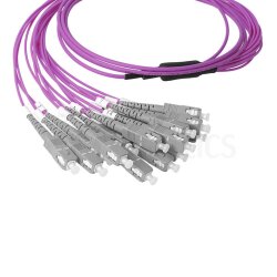 BlueOptics LWL MTP/8xSC Duplex Breakout Kabel OM4