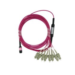 BlueOptics Fiber MTP/4xSC Breakout Cable OM4